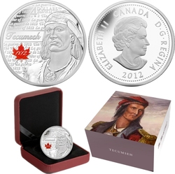 HEROES OF 1812 -  TECUMSEH -  2012 CANADIAN COINS 02