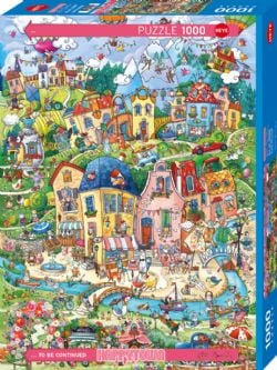 HEYE -  HAPPYTOWN, GOOD MORNING (1000 PIECES) -  RITA BERMAN