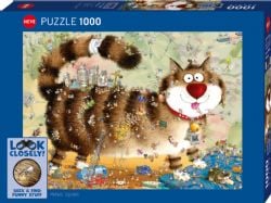 HEYE -  LOOK CLOSELY! AT THE CAT (1000 PIECES) -  SEEK & FIND