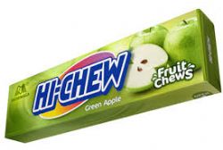HI-CHEW -  CHEWY FRUIT CANDY - GREEN APPLE
