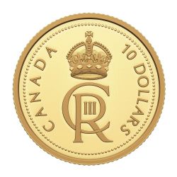 HIS MAJESTY KING CHARLES III'S ROYAL CYPHER (IN GOLD) -  2023 CANADIAN COINS