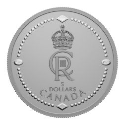 HIS MAJESTY KING CHARLES III'S ROYAL CYPHER (IN SILVER) -  2023 CANADIAN COINS