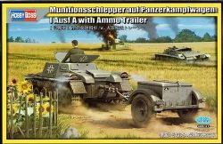 HOBBY BOSS -  1/35 - TANK PANZERKAMPFWAGEN I AUSF A WITH AMMO TRAILER 80146