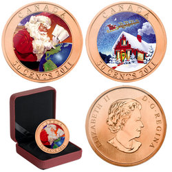 HOLIDAY LENTICULAR COINS -  GIFTS FROM SANTA -  2011 CANADIAN COINS 05