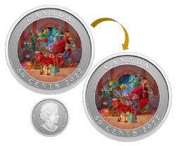 HOLIDAY LENTICULAR COINS -  SANTA'S SLEIGH -  2022 CANADIAN COINS 13