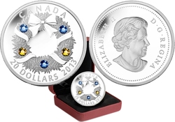 HOLIDAYS WITH SWAROVSKI ELEMENTS -  HOLIDAY WREATH -  2013 CANADIAN COINS 03