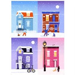 HOLIYAY -  SNOWY IN MONTREAL (1000 PIECES) -  CHARLINE BAUBEAU