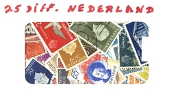 HOLLAND (NETHERLANDS) -  25 ASSORTED STAMPS - HOLLAND (NETHERLANDS)