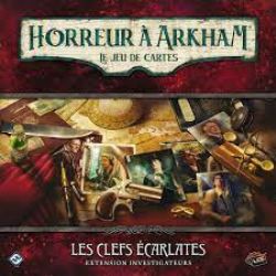 HORREUR À ARKHAM : LE JEU DE CARTES -  LES CLEFS ÉCARLATES (FRENCH) -  EXTENSION INVESTIGATEURS