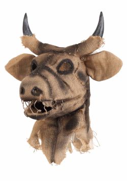 HORROR -  BULL SCARECROW MOUTH MOVER MASK