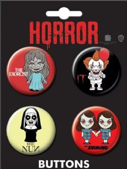 HORROR -  CHIBI 4 BUTTONS SET