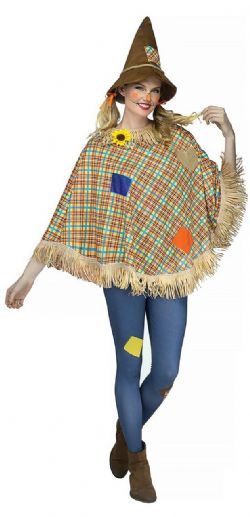 HORROR -  SCARECROW PONCHO (ADULT - ONE SIZE)