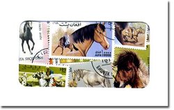 HORSES -  100 ASSORTED STAMPS - HORSES