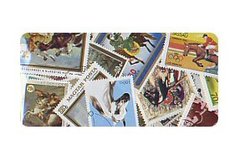 HORSES -  200 ASSORTED STAMPS - HORSES