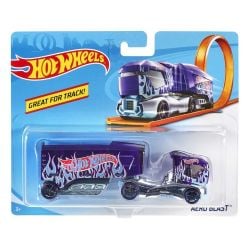 HOT WHEELS -  1:64 TRACK TRUCKS (+ CAR ) ASST