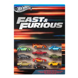 HOT WHEELS -  FAST & FURIOUS 10 VEHICLES PACK - 1/64