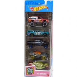 HOT WHEELS -  PACK OF 5 CARS 1/64 - ZOMBIES