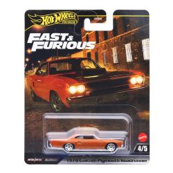 HOT WHEELS PREMIUM -  1970 CUSTOM PLYMOUTH ROADRUNNER -  FAST AND FURIOUS 4/5