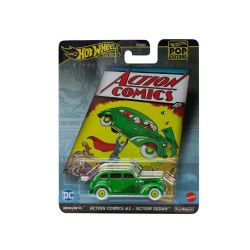 HOT WHEELS PREMIUM -  ACTION COMICS #1 - ACTION SEDAN - 1/43 -  POP CULTURE