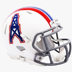 HOUSTON OILERS -  REPLICA - 1975-1980 THROWBACK SPEED -  MINI HELMET