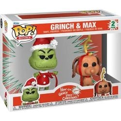 HOW THE GRINCH STOLE CHRISTMAS! -  POP! 2-PACK VINYL FIGURES OF GRINCH & MAX (4 INCH)