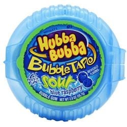 HUBBA BUBBA -  BUBBLE TAPE GUM - SOUR BLUE RASPBERRY