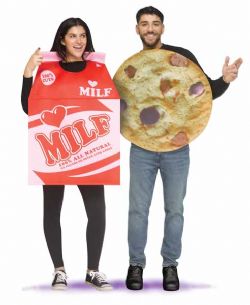 HUMORISTIC -  MILK & COOKIE COSTUME (ADULT - ONE SIZE)