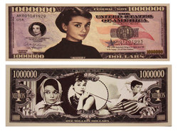 HUMORISTIC NOTES -  AUDREY HEPBURN - UNITED STATES ONE MILLION DOLLARS NOTE