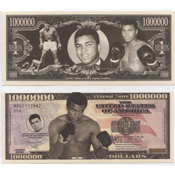 HUMORISTIC NOTES -  MOHAMMED ALI - UNITED STATES ONE MILLION DOLLARS NOTE