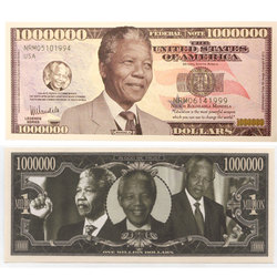 HUMORISTIC NOTES -  NELSON MANDELA - UNITED STATES ONE MILLION DOLLARS NOTE
