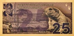 HUMORISTIC NOTES -  NORTH AMERICAN ANIMALS: PRAIRIE DOG (25MG PURE 24K GOLD NOTE)