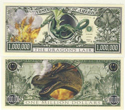HUMORISTIC NOTES -  THE DRAGON'S LAIR - UNITED STATES ONE MILLION DOLLARS NOTE