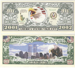 HUMORISTIC NOTES -  WORLD TRADE CENTER - UNITED STATES ONE MILLION DOLLARS NOTE