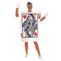 HUMORISTIC -  QUEEN OF HEARTS COSTUME (ADULT - ONE SIZE)