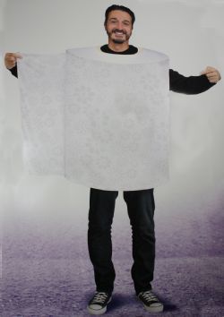HUMORISTIC -  TOILET PAPER COSTUME (ADULT - ONE-SIZE)
