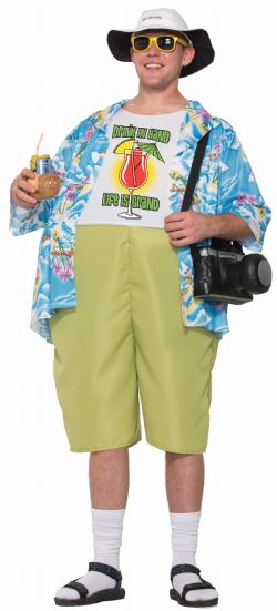 HUMORISTIC -  TROPICAL TOURIST COSTUME (ADULT - ONE SIZE)