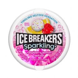 ICE BREAKERS -  SPARKLING RASPBERRY LEMON SELTZER (43G)