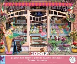 ICE CREAM SHOP WINDOW -  (2000 PIECES)