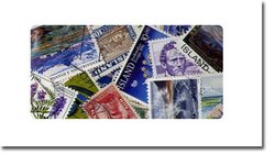 ICELAND -  100 ASSORTED STAMPS - ICELAND
