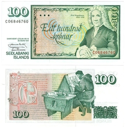 ICELAND -  100 KRONUR 1981 (UNC) 50