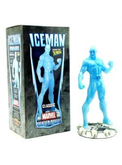 ICEMAN -  ICEMAN PAINTED STATUE CLASSIC CLEAR VERSION ; LIMITED EDITION OF 516 COPIES - USED