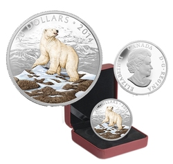 ICONIC POLAR BEAR -  2014 CANADIAN COINS