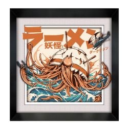 ILLUSTRATA -  DARK RAMEN - FRAMED PICTURE (WHITE) (12