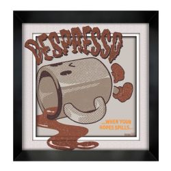 ILLUSTRATA -  DEPRESSO - FRAMED PICTURE (WHITE) (12