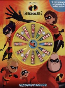 INCREDIBLES, THE -  CRAYONS MIGNONS (CAHIER À COLORIER AVEC CRAYONS) -  INCREDIBLES 2, THE