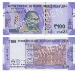 INDIA -  100 RUPEES 2018 (UNC)
