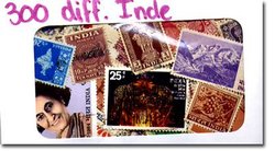 INDIA -  300 ASSORTED STAMPS - INDIA