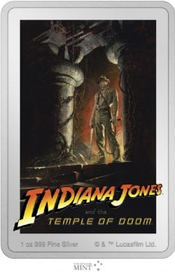 INDIANA JONES -  INDIANA JONES MOVIE POSTERS: INDIANA JONES AND THE TEMPLE OF DOOM -  2023 NEW ZEALAND COINS 01