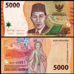 INDONESIA -  5000 RUPIAH 2022 (UNC) 619