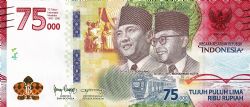 INDONESIA -  75,000 RUPIAH 2020 (UNC) - COMMEMORATIVE NOTE 168